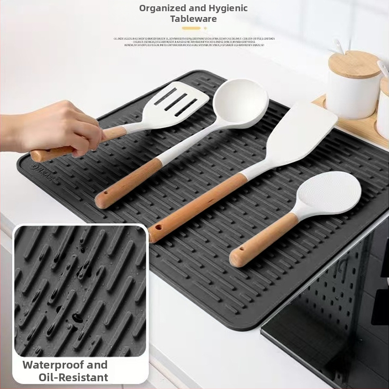Силиконова подложка за котлон, подложка за оттичане, суха подложка, изолационна подложка, подложка за микровълнова фурна, термоустойчива подложка за кафе за кухня от цял свят, маса за хранене