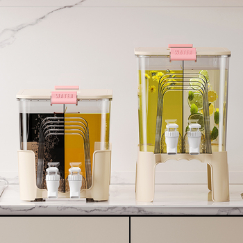 Dvigubas drakono galvos šalto vandens virdulys, buitinis gėrimų statinės formos su čiaupu, didelės talpos vasarinis šalto vandens virdulys, citrinų arbatos sulčių šalto vandens virdulys