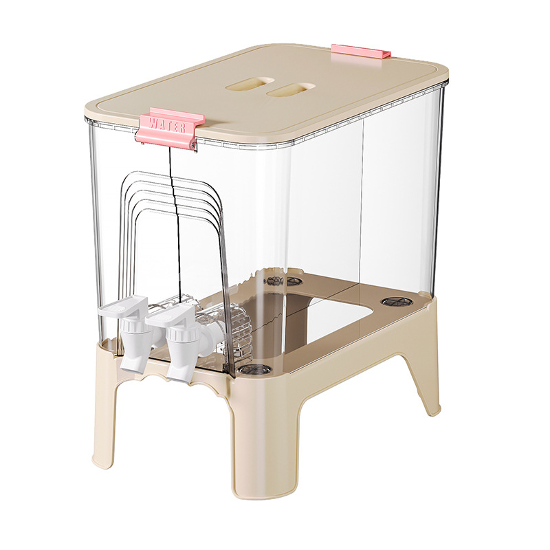 Dvigubas drakono galvos šalto vandens virdulys, buitinis gėrimų statinės formos su čiaupu, didelės talpos vasarinis šalto vandens virdulys, citrinų arbatos sulčių šalto vandens virdulys