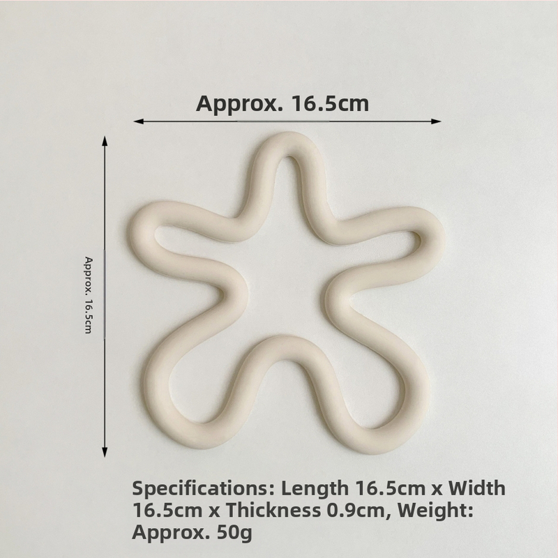 Асиметрични силиконови изолирани подложки за чинии, устойчиви на висока температура, подложки за кафе, кухненски принадлежности, подложки за купи и тенджери.