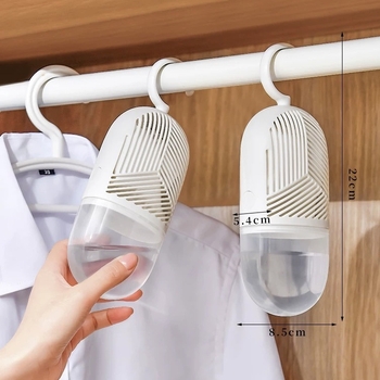 Pakabinama sausinimo dėžė Studentų bendrabučio spintos drėgmės sugėrimo maišelis Drėgmei atsparus, pelėsiui atsparus kalcio chlorido daugkartinio naudojimo sausiklis