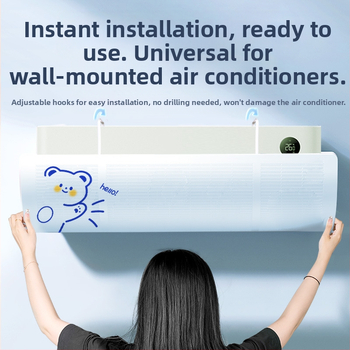 Oro kondicionieriaus apsauginė plokštė kūdikiams ir mažiems vaikams nuo tiesioginio oro pūtimo, apsauganti nuo vėjo oro išleidimo angos, apsauginė plokštė pakabinamai, apsauginė plokštė nuo vėjo