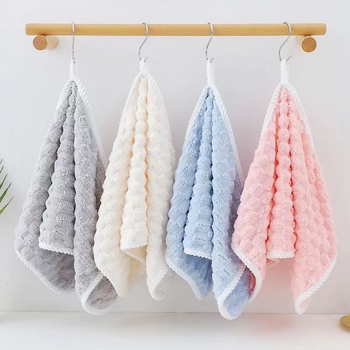 Debesų rašto rankšluostis, vonios rankšluostis, didmeninis koralų vilnos sugeriantis rankšluostis, pakabinamas, mielas, 2023 m., naujas stilius, minkštas vyrams ir moterims