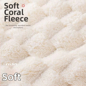 Debesų rašto rankšluostis, vonios rankšluostis, didmeninis koralų vilnos sugeriantis rankšluostis, pakabinamas, mielas, 2023 m., naujas stilius, minkštas vyrams ir moterims