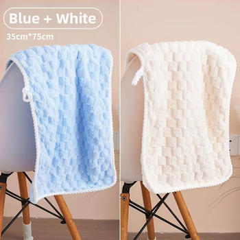 Debesų rašto rankšluostis, vonios rankšluostis, didmeninis koralų vilnos sugeriantis rankšluostis, pakabinamas, mielas, 2023 m., naujas stilius, minkštas vyrams ir moterims