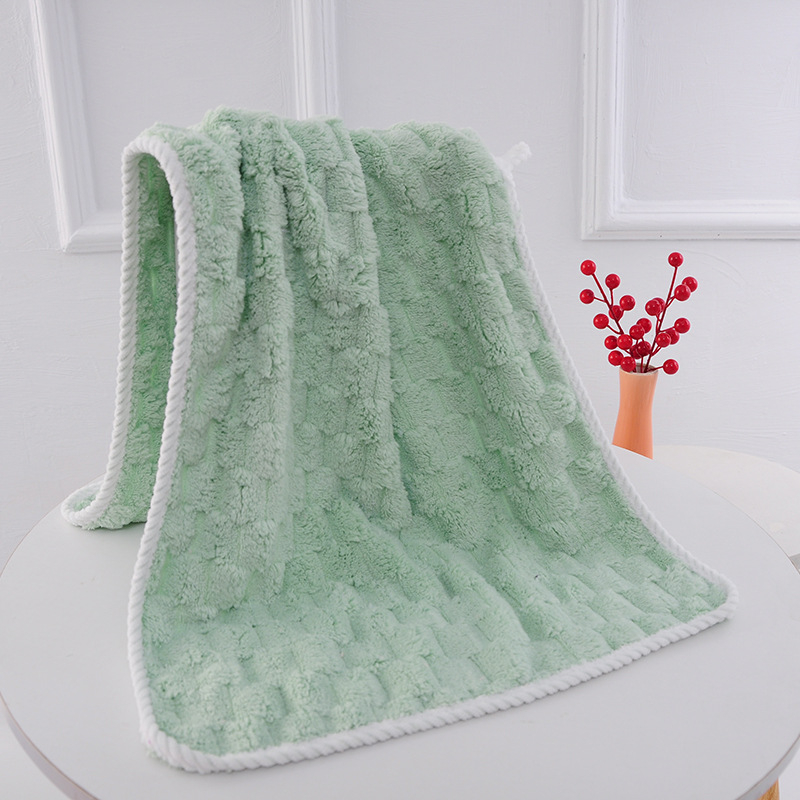 Debesų rašto rankšluostis, vonios rankšluostis, didmeninis koralų vilnos sugeriantis rankšluostis, pakabinamas, mielas, 2023 m., naujas stilius, minkštas vyrams ir moterims