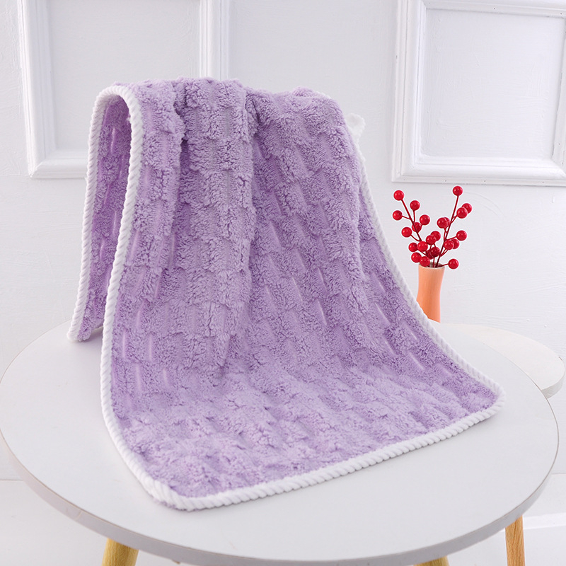 Debesų rašto rankšluostis, vonios rankšluostis, didmeninis koralų vilnos sugeriantis rankšluostis, pakabinamas, mielas, 2023 m., naujas stilius, minkštas vyrams ir moterims