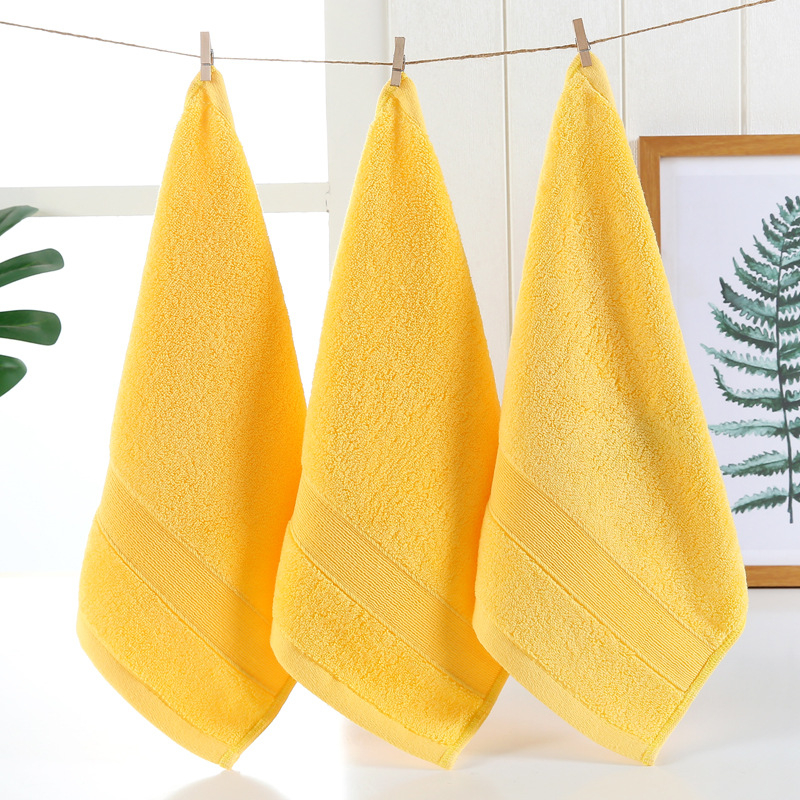 Grynos medvilnės sustorintas paprastas kvadratinis rankšluostis Grynos medvilnės suaugusiųjų rankšluostis Didelis kvadratinis rankšluostis 34 * 34 cm