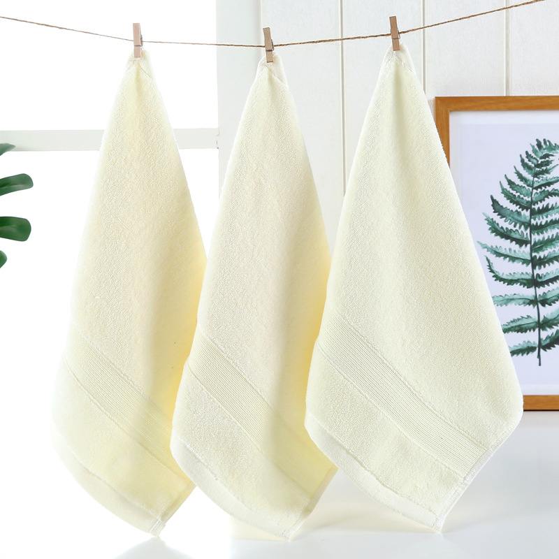 Grynos medvilnės sustorintas paprastas kvadratinis rankšluostis Grynos medvilnės suaugusiųjų rankšluostis Didelis kvadratinis rankšluostis 34 * 34 cm