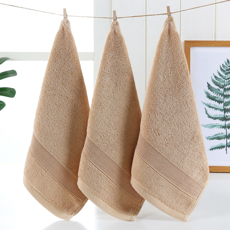 Grynos medvilnės sustorintas paprastas kvadratinis rankšluostis Grynos medvilnės suaugusiųjų rankšluostis Didelis kvadratinis rankšluostis 34 * 34 cm