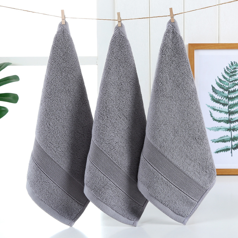 Grynos medvilnės sustorintas paprastas kvadratinis rankšluostis Grynos medvilnės suaugusiųjų rankšluostis Didelis kvadratinis rankšluostis 34 * 34 cm