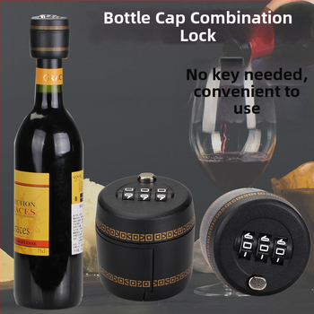 Piiriülene e-kaubanduse baar veinipudeli lukk vein välismaine vein veinipudeli korgi lukk veinipudeli korgi luku kombinatsioonlukk