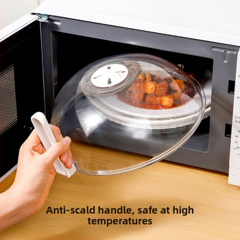 Mikrolaineahju küttekate, õlikindel kate, kõrge temperatuurikindel pritsmekindel kate, köögis kasutatav spetsiaalne kuuma roa kaas, suletud kausi kaas, läbipaistev värskena hoidev kaas