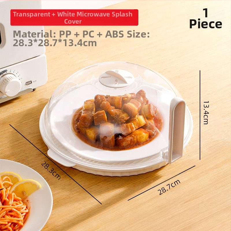 Mikrolaineahju küttekate, õlikindel kate, kõrge temperatuurikindel pritsmekindel kate, köögis kasutatav spetsiaalne kuuma roa kaas, suletud kausi kaas, läbipaistev värskena hoidev kaas