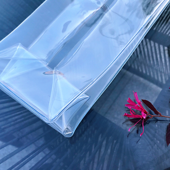 Jääkott punase veini jääkott veinikott paksendatud lillekingitus PVC läbipaistev käekott laos, millele saab lisada LOGO