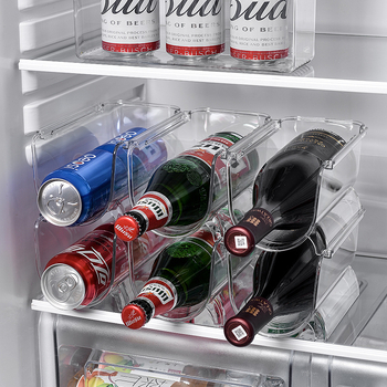 Läbipaistev PET-külmik õlle hoiustamisriiuli sahtliga purkide joogi viimistlusriiuli kapp punane vein majapidamisriiul