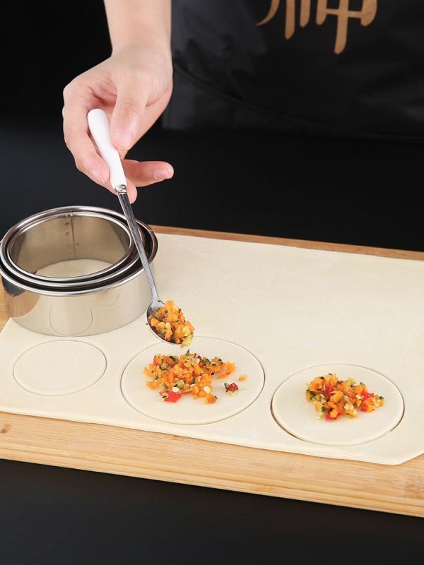 Nerūdijančio plieno koldūnų vyniojimo koldūnų preso tešlos virtuvės įrankis buitinis rankinis koldūnų gamybos aparatas Modelis Nr.