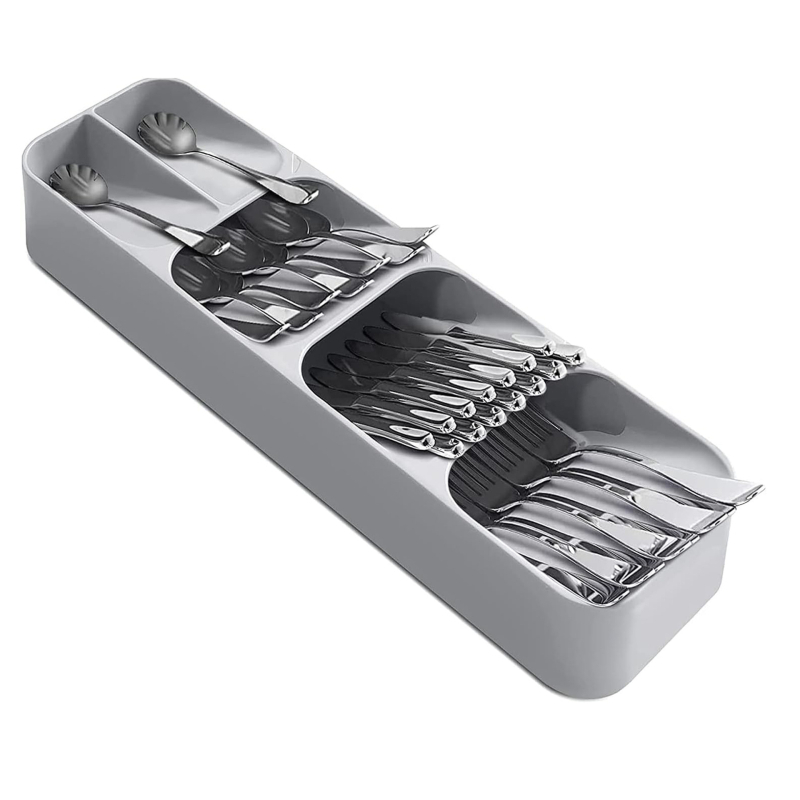 Peilių ir šakučių laikymo dėžė, tarpvalstybinė stalo įrankių laikymo dėžė, plastikinis stalčius, tarpvalstybinė, populiari nauja virtuvės laikymo dėžė