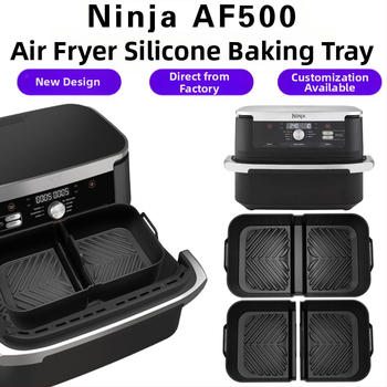 Nauja tarpvalstybinė kvadratinė silikoninė kepimo skarda, didmeninė prekyba, tinkanti „Ninja AF500“ oro keptuvės kepimo skardai