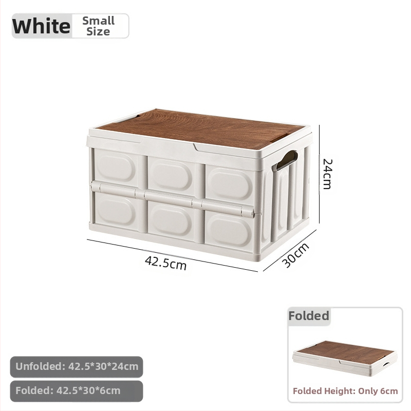 Lauko kempingo nešiojama daiktadėžė sulankstoma dėžė kempingo daiktadėžė automobilinė daiktadėžė plastikinė medinė dėžutė su dangčiu