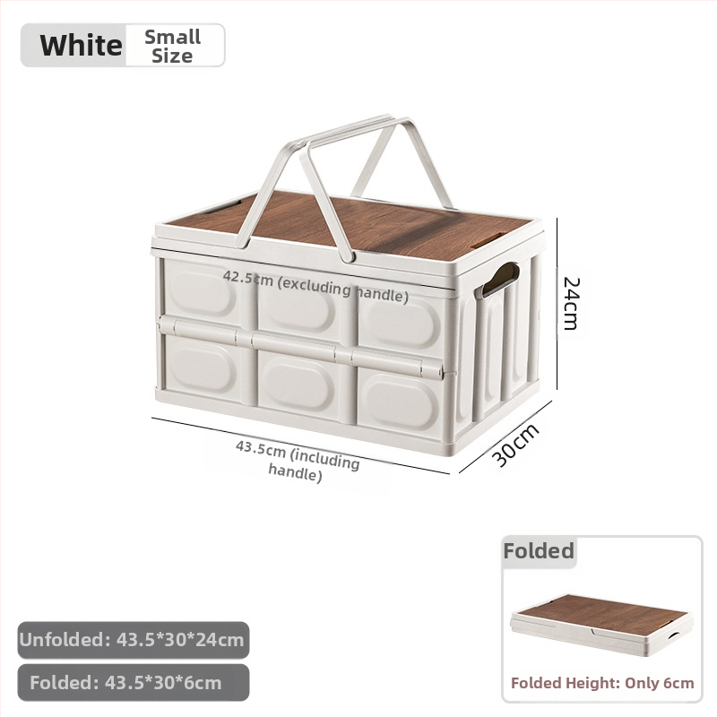 Lauko kempingo nešiojama daiktadėžė sulankstoma dėžė kempingo daiktadėžė automobilinė daiktadėžė plastikinė medinė dėžutė su dangčiu