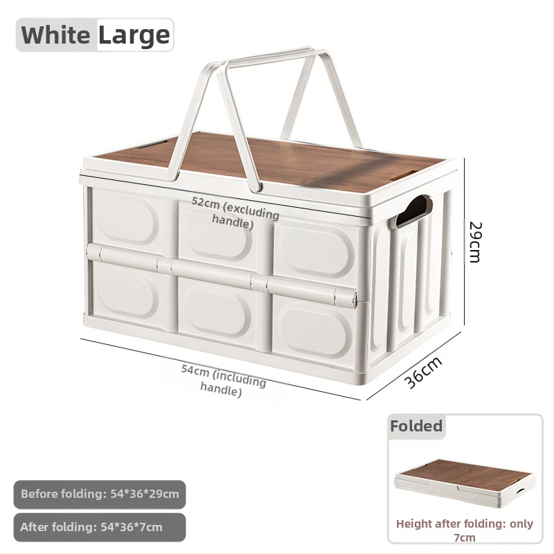 Lauko kempingo nešiojama daiktadėžė sulankstoma dėžė kempingo daiktadėžė automobilinė daiktadėžė plastikinė medinė dėžutė su dangčiu