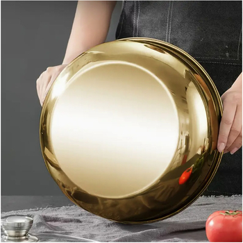 Tarpvalstybinis nerūdijančio plieno ir dubens buitinis kepimo kiaušinių dubens auksinis itin didelis Salah dubens virtuvės daržovių plovimo dubens karšto puodo dubens