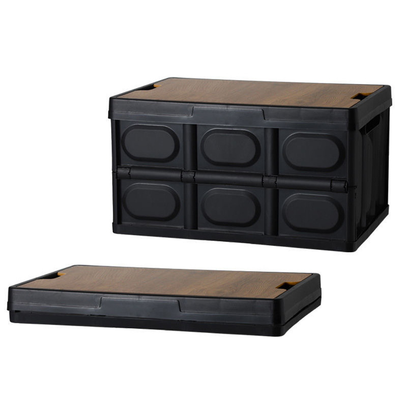 Õues Metsik Telkimine Väljasõit Auto Pagasiruum Multifunktsionaalne Matkakast Auto Puidust Kaanega Hoiukast Kokkupandav Hoiukast