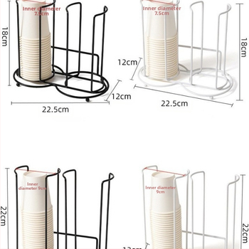Shuo Shuo držač za papirnate čaše za jednokratnu upotrebu, stolna polica za odlaganje čaša, stalak za odlaganje šalica za kavu