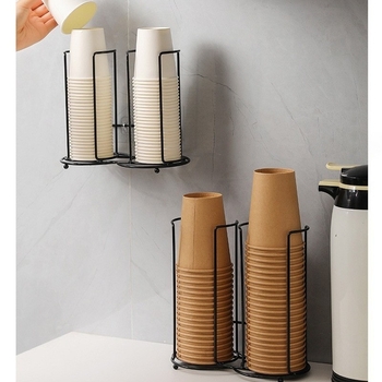 Shuo Shuo držač za papirnate čaše za jednokratnu upotrebu, stolna polica za odlaganje čaša, stalak za odlaganje šalica za kavu