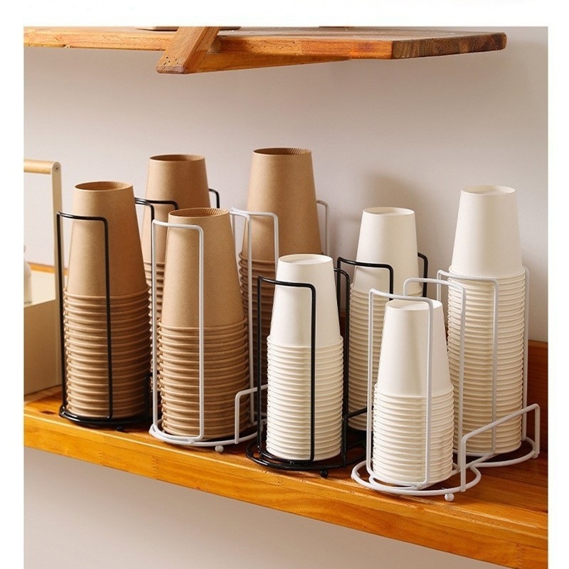 Shuo Shuo držač za papirnate čaše za jednokratnu upotrebu, stolna polica za odlaganje čaša, stalak za odlaganje šalica za kavu