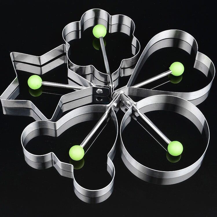 Tvornički direktno od nehrđajućeg čelika 430, kalup za omlet od jaja u obliku srca, kalup za pečenje kolača od omleta od jaja