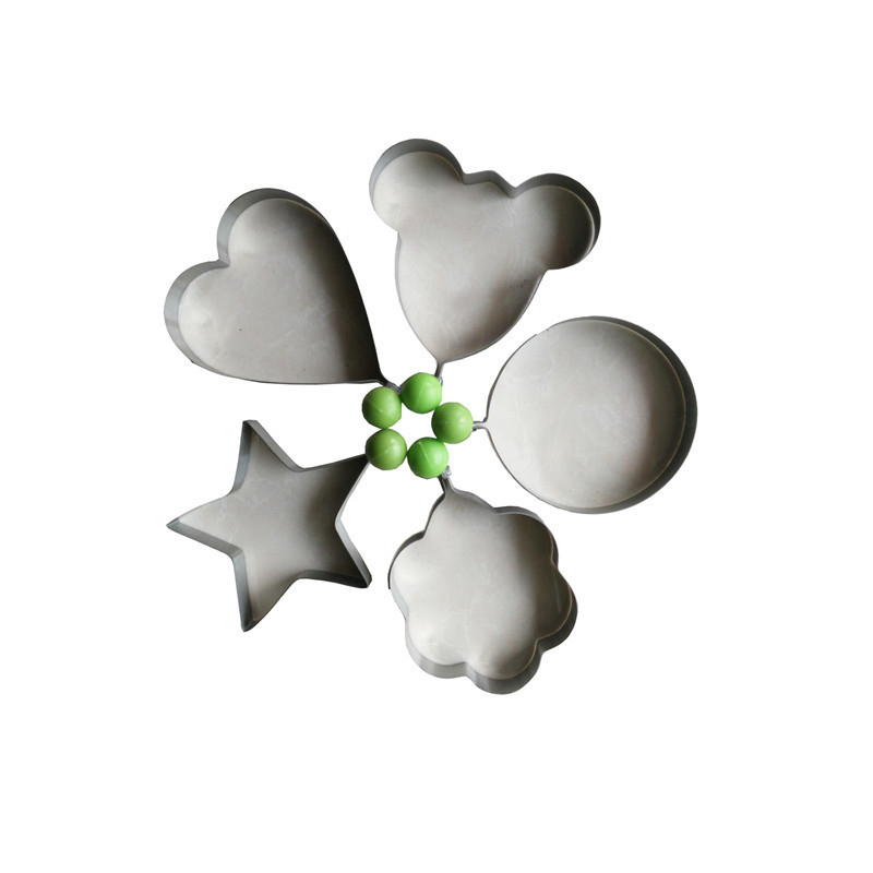 Tvornički direktno od nehrđajućeg čelika 430, kalup za omlet od jaja u obliku srca, kalup za pečenje kolača od omleta od jaja