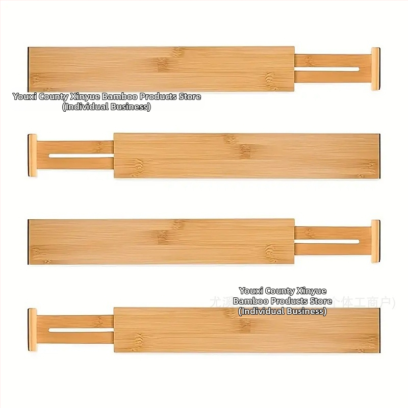 Преграда за чекмеджета от бамбук, регулируема, безплатна комбинация от кухненски принадлежности, класификация на бельо, решетка за съхранение, артефакт