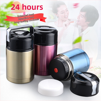 Βραστό δοχείο από ανοξείδωτο χάλυβα με μόνωση κενού δημιουργικό θερμός μεγάλης χωρητικότητας φλιτζάνι χυλό κουτί μεσημεριανού γεύματος κουτί μεσημεριανού γεύματος