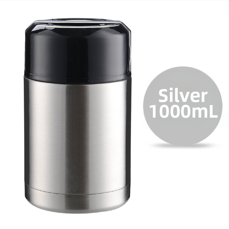 Βραστό δοχείο από ανοξείδωτο χάλυβα με μόνωση κενού δημιουργικό θερμός μεγάλης χωρητικότητας φλιτζάνι χυλό κουτί μεσημεριανού γεύματος κουτί μεσημεριανού γεύματος