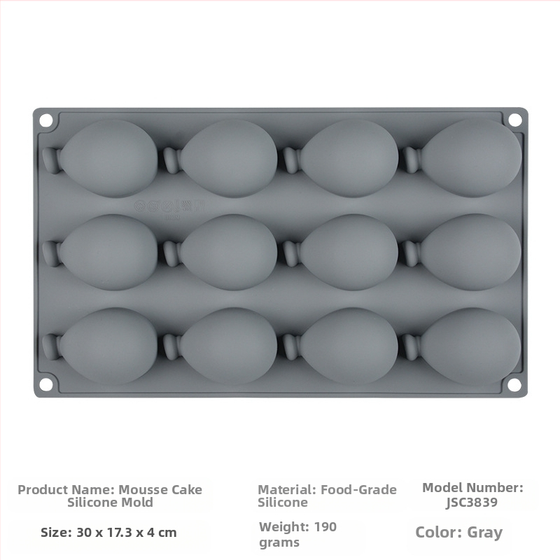 12 novih silikonskih kalupa za pečenje grickalica, ravnomjerne kvalitete, uvjereni smo da su otporni na visoke temperature i lako se čiste.