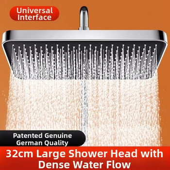 Μεγάλη κεφαλή ντους οικιακής χρήσης με υπερτροφοδοτούμενο πάνελ, μεγάλη τετράγωνη κεφαλή ντους, σετ ντους γενικής χρήσης με ψεκασμό μπάνιου
