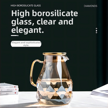 Šalto vandens butelis, atsparus aukštai temperatūrai, stiklinis virdulys, didelės talpos buitinis arbatinukas, deimantinis puodas, šalto vandens puodas, arbatos puodelis, kostiumas, lengvas, prabangus