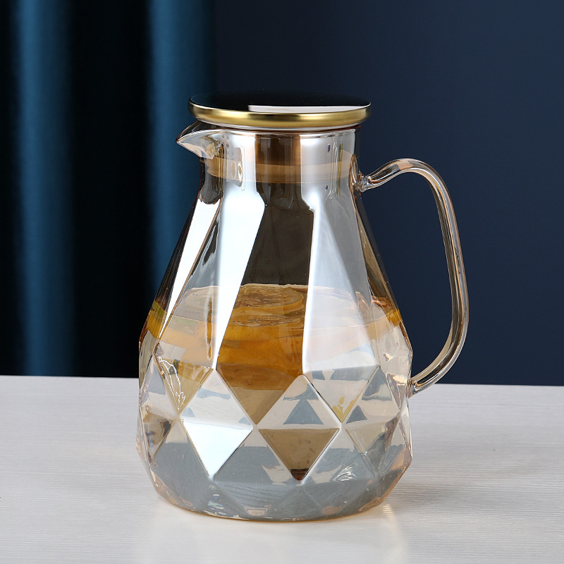 Šalto vandens butelis, atsparus aukštai temperatūrai, stiklinis virdulys, didelės talpos buitinis arbatinukas, deimantinis puodas, šalto vandens puodas, arbatos puodelis, kostiumas, lengvas, prabangus