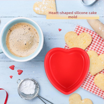 Amazon σε απόθεμα Απλό καλούπι κέικ σιλικόνης σε σχήμα καρδιάς 4,7,9 ιντσών, ανθεκτικό σε υψηλές θερμοκρασίες, κατάλληλο για τρόφιμα, για κέικ DIY