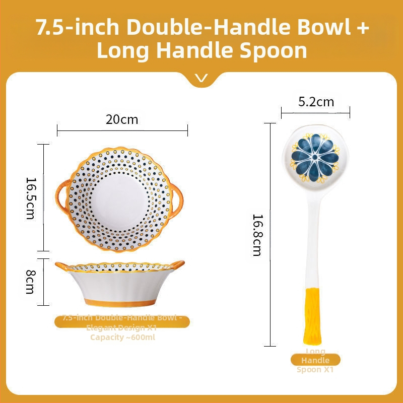 Interneti-punane kauss majapidamises koheselt puhas kauss topeltkõrvakauss loominguline kõrvamagustoidukauss lihtne riisikauss keraamilised lauanõud