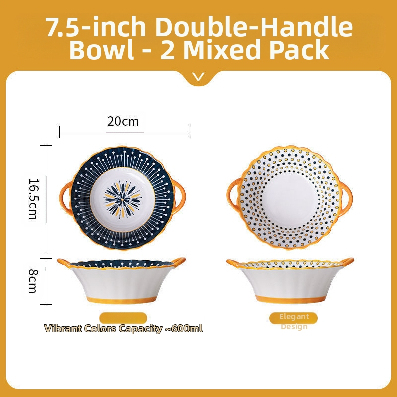 Interneti-punane kauss majapidamises koheselt puhas kauss topeltkõrvakauss loominguline kõrvamagustoidukauss lihtne riisikauss keraamilised lauanõud