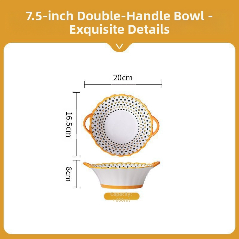 Interneti-punane kauss majapidamises koheselt puhas kauss topeltkõrvakauss loominguline kõrvamagustoidukauss lihtne riisikauss keraamilised lauanõud