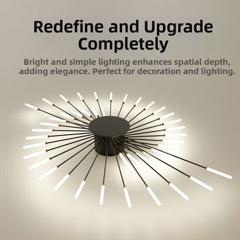 Piiriülesed lambid, Lihtne elutoa lamp, Laelamp, Esik, Luksuslik söögituba, Magamistuba, Vortex Fireworks, LED-laelamp