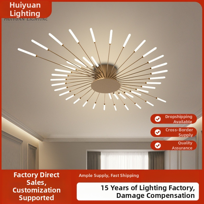 Piiriülesed lambid, Lihtne elutoa lamp, Laelamp, Esik, Luksuslik söögituba, Magamistuba, Vortex Fireworks, LED-laelamp