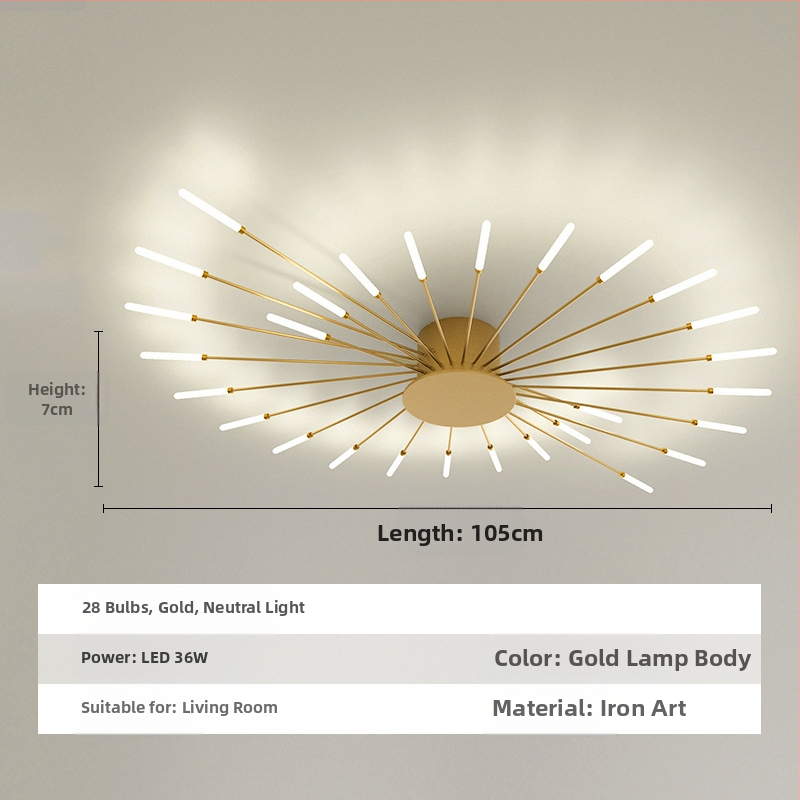 Piiriülesed lambid, Lihtne elutoa lamp, Laelamp, Esik, Luksuslik söögituba, Magamistuba, Vortex Fireworks, LED-laelamp
