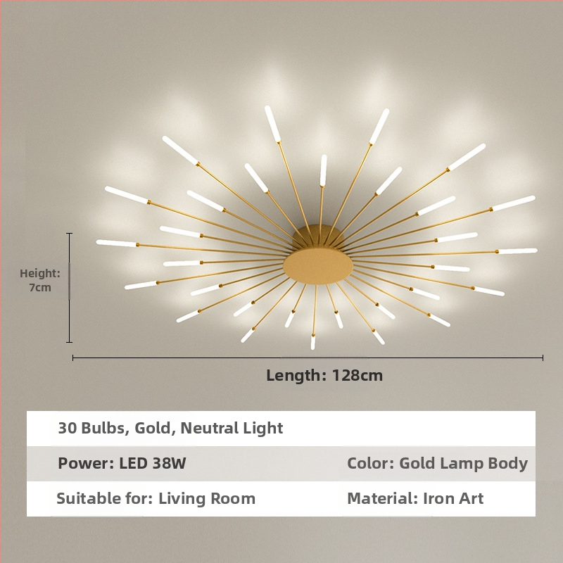 Piiriülesed lambid, Lihtne elutoa lamp, Laelamp, Esik, Luksuslik söögituba, Magamistuba, Vortex Fireworks, LED-laelamp