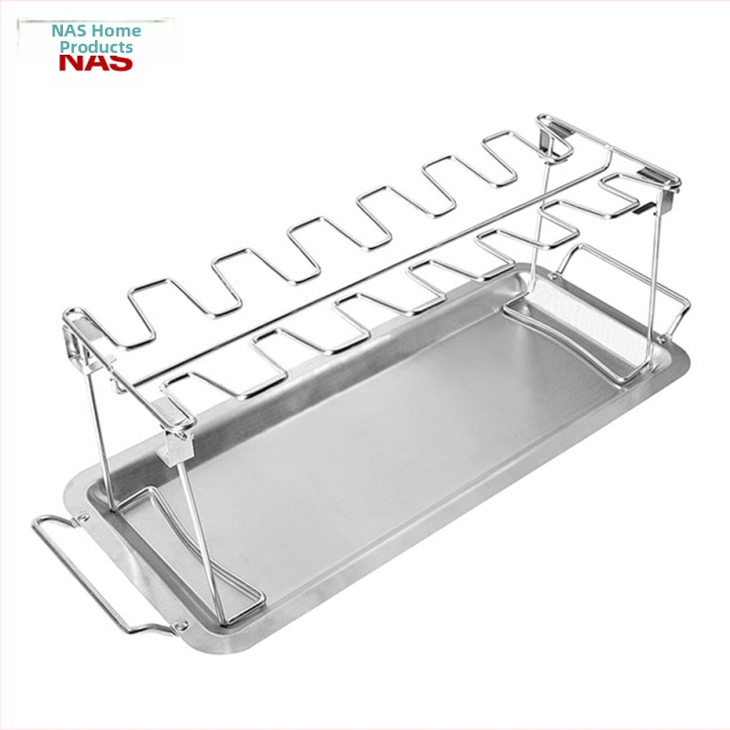 Roostevabast terasest kokkupandav kanakoibade riiul majapidamise küpsetusrest välistingimustes kasutatavate köögiviljade küpsetusplaat kanatiibade grillkana riiul