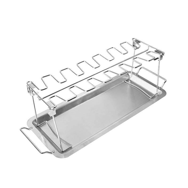 Roostevabast terasest kokkupandav kanakoibade riiul majapidamise küpsetusrest välistingimustes kasutatavate köögiviljade küpsetusplaat kanatiibade grillkana riiul